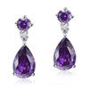 Purple Splash Earrings