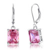 Pink Sapphire Dangle Earrings