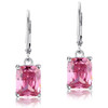 Pink Sapphire Dangle Earrings