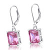Pink Sapphire Dangle Earrings