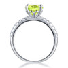 Majestic Lime Green Engagement Ring