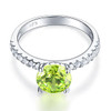 Majestic Lime Green Engagement Ring