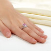 Lovely Pink Diamond Swirl Ring
