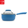 Marine China Blue 14-Piece Aluminum Non Stick Cookware Set