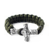 Viking Survival Paracord Bracelet (Thor's Hammer) Mjolnir