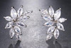 Cubic Zirconia Flower Shaped Earrings