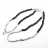 Lava Stone & Howlite Mala Bead Bracelet or Necklace