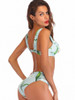Padded Triangular Split High Waist Bikini