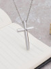 Solitaire Diamond Cross Pendant