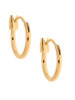18kt Plated 12MM Hoop Earrings