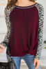 Leopard Print Urban Tie Front T-Shirt