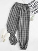 Plus Plaid Carrot Pants