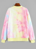 Tie Dye Plush Drop Shoulder Jacket