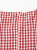 Off Shoulder Tie Front Gingham Dress