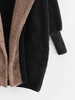Open Front Fuzzy Hooded Teddy Coat