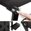 Adjustable Ergonomic Portable Aluminum Laptop Desk - Table Desk Stand With Mouse Pad