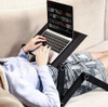 Adjustable Ergonomic Portable Aluminum Laptop Desk - Table Desk Stand With Mouse Pad