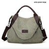 Casual Women's Canvas Leather Shoulder Handbag