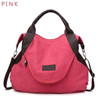 Casual Women's Canvas Leather Shoulder Handbag