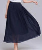 Pleated Chiffon Maxi Skirt, Modest Skirts