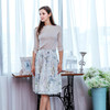 Women's Floral Modest Skirt, Midi Skirt