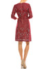 Gabby Skye Lace Print Sheath Dress, Modest Dress with Sleeves