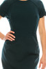 Maggy London Pine Green Modest Dress with Lace Trims, Modest Christmas Dress, Forest Green