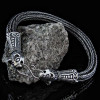 Borre Beast Bracelet - Viking Knit - Sterling Silver