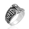 Hail Odin Mjolnir Ring - Sterling Silver