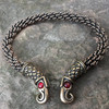 Bronze Raven Torc - Extra Heavy Braid