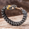 Viking Wolf Cross Bracelet - Bronze