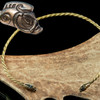 Brass Celtic Boar Torc