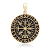 Viking Compass Pendant - Bronze