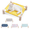 Daisy Elevated Cat Bed Natural Wood Cat Hammock