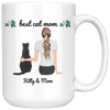 Personalized Cat Lover Mug Cat Name Mom Name Gifts For Cat Lovers