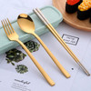 Stainless Steel Chopsticks Spoon Fork Set Portable