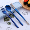 Stainless Steel Chopsticks Spoon Fork Set Portable