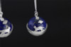 Handmade Cat's Dream Lapis Lazuli Silver Earrings