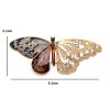 Multicolored Enamel Butterfly Brooch