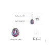 Luxury Mystic Topaz Silver Dangle Earrings Luxury Mystic Topaz Silver Dangle Earrings