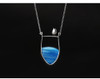 Handmade Penguin & Natural Ocean Agate Stone Necklace Handmade Penguin & Natural Ocean Agate Stone Necklace