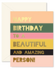 Happy Birthday Beautiful Person