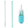 Stainless Steel Telescopic Drinking Portable straw For Travel Reusable Collapsible Metal Straw With Brush