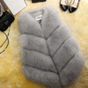 2020 New Fashion Faux Fur Coat Winter Coat Women Waist Coat Fur Gilet Women's Fur Jacket Fur Vest For Ladies