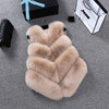 2020 New Fashion Faux Fur Coat Winter Coat Women Waist Coat Fur Gilet Women's Fur Jacket Fur Vest For Ladies