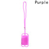 Mobile phone silicone lanyard necklace card clip sets DIY
