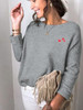 Women's  Round Collar Loose Sweater