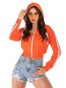 Women Cropped Hoodie Sweatshirt