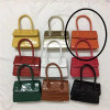 Mini Small Square Crocodile Pattern Messenger Bags