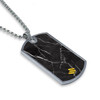 Nero Marquina Marble Dog Tag